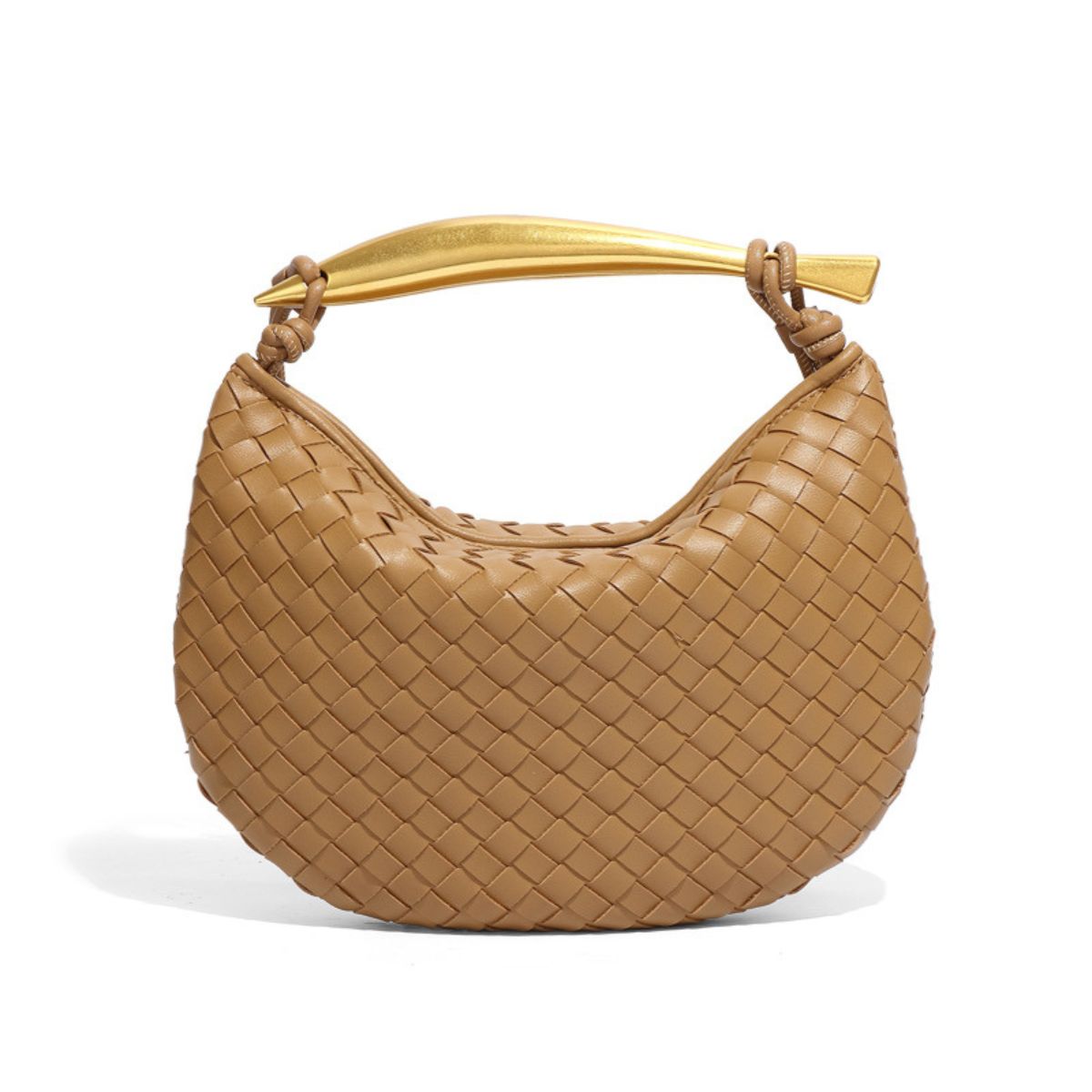 Maddie Woven Clutch Bag Khaki