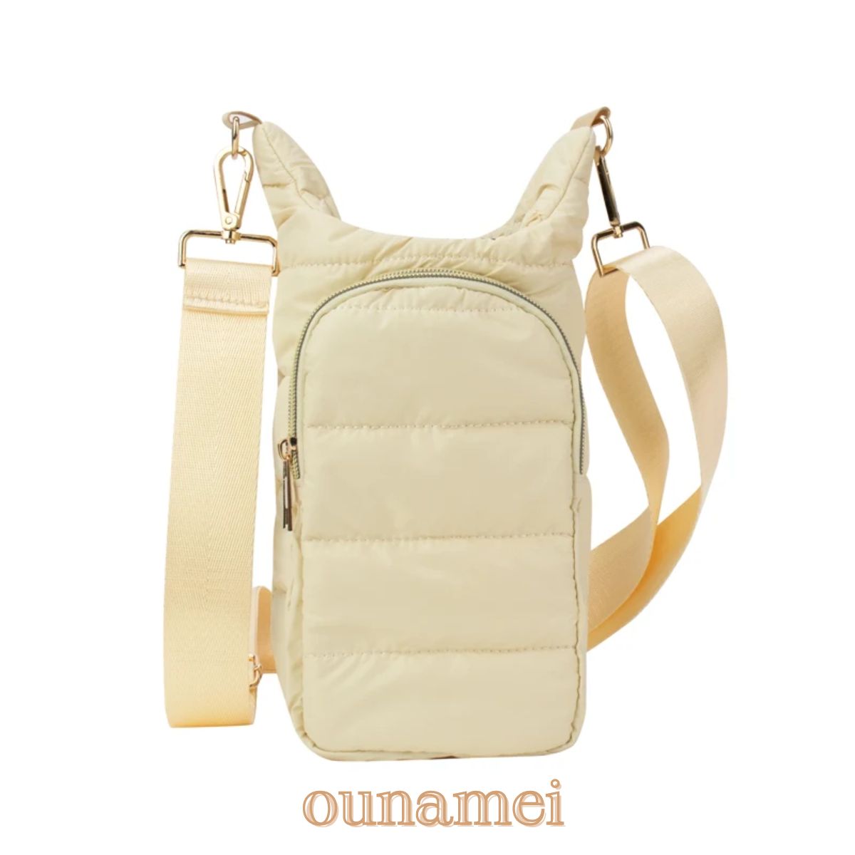 Crossbody HydroBag for Water Bottle Cream