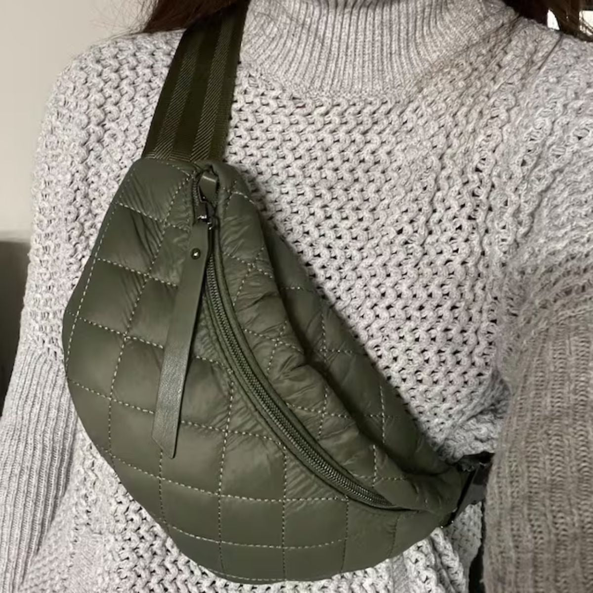 ROAMER Puffer Sling Bag Olive
