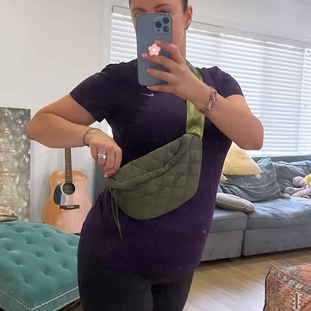 ROAMER Puffer Sling Bag Olive