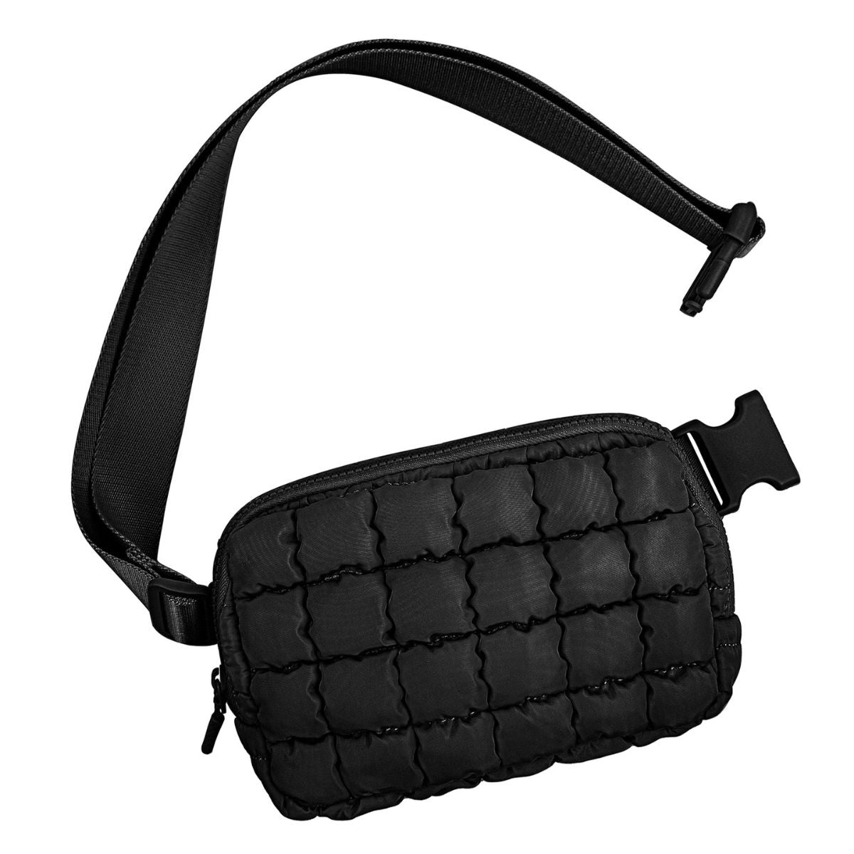 Classic Quilted Belt Bag Black