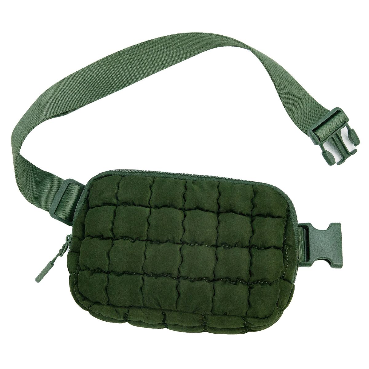 Classic Quilted Belt Bag Green
