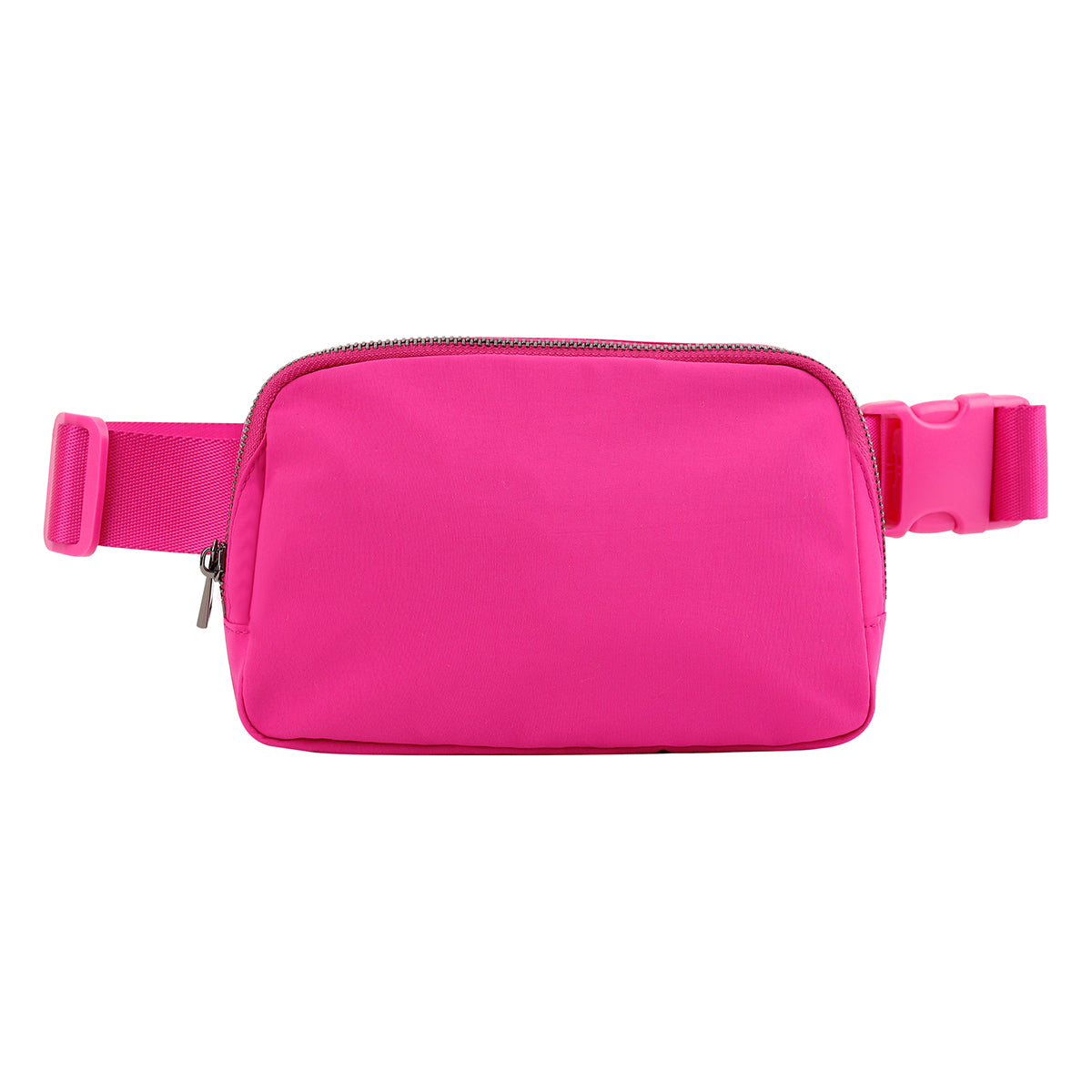 Dazzling Nylon Belt Bag hot pink