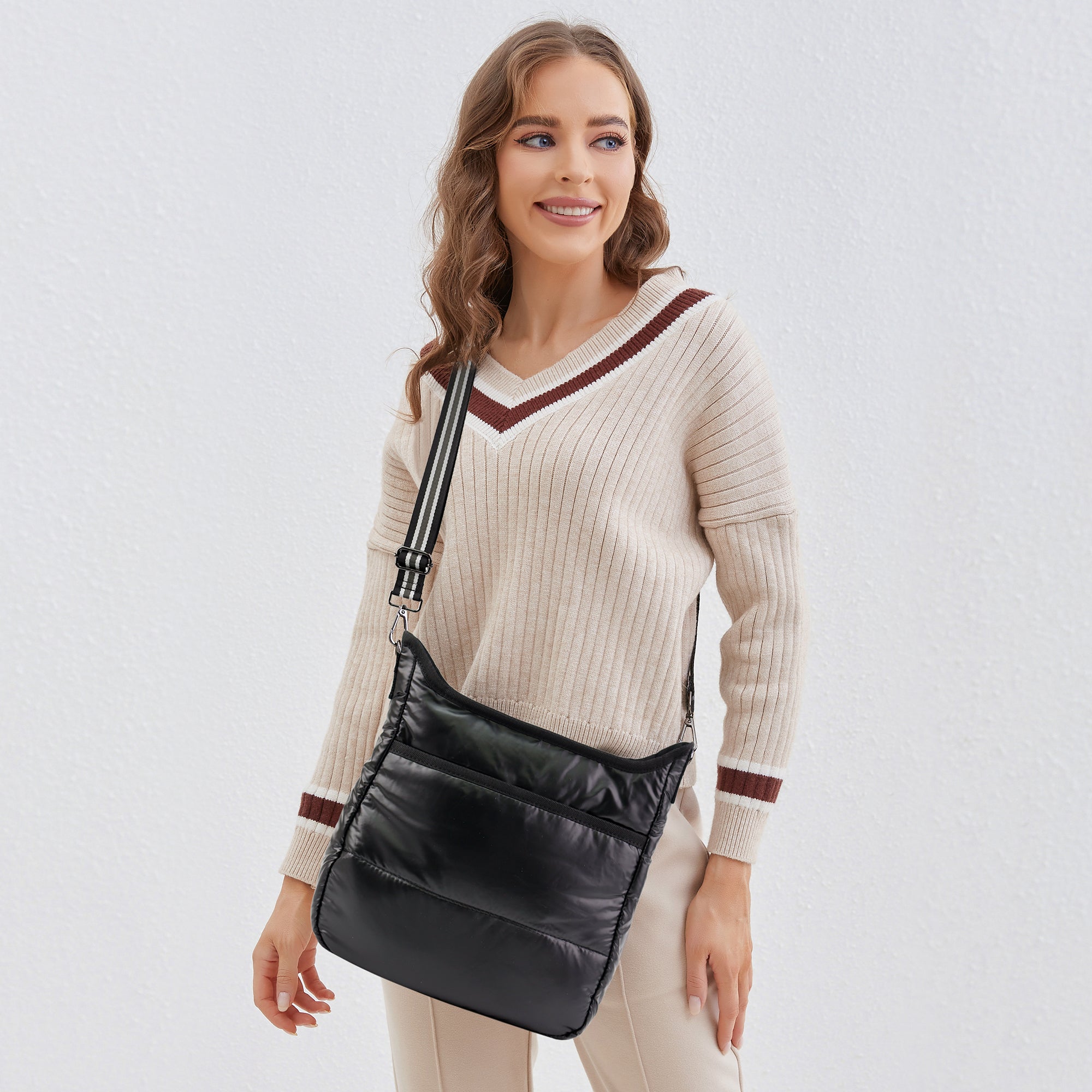 Dana Puffy Crossbody Black