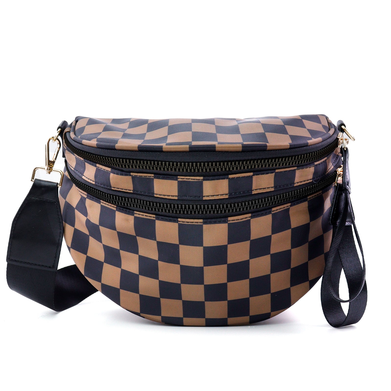 Checkered Crossbody Bum Bag