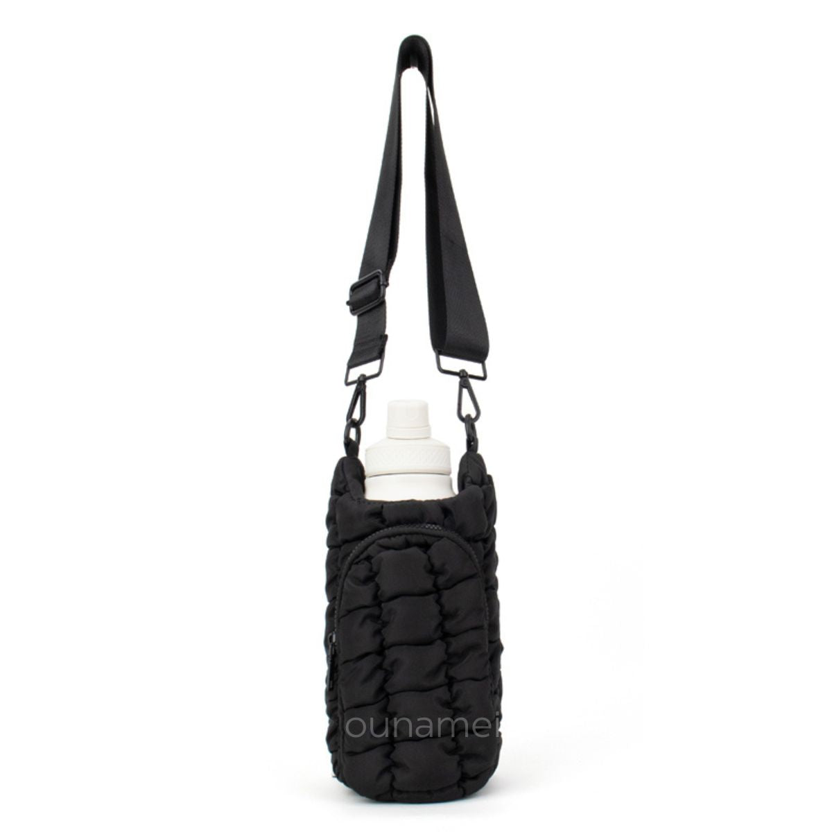 Classic Black Crossbody Bag With Strap