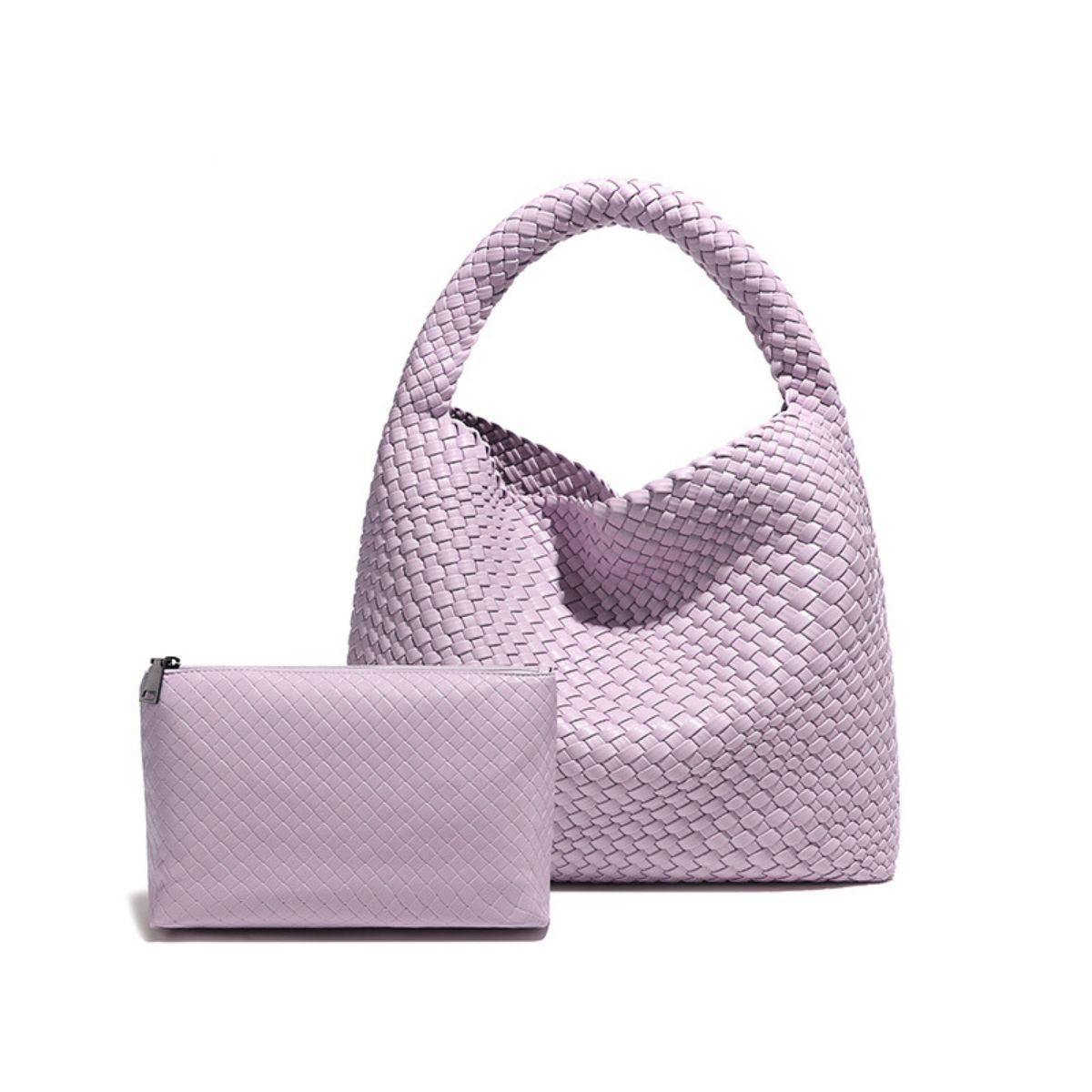 Ollie Woven Hobo Bag Purple