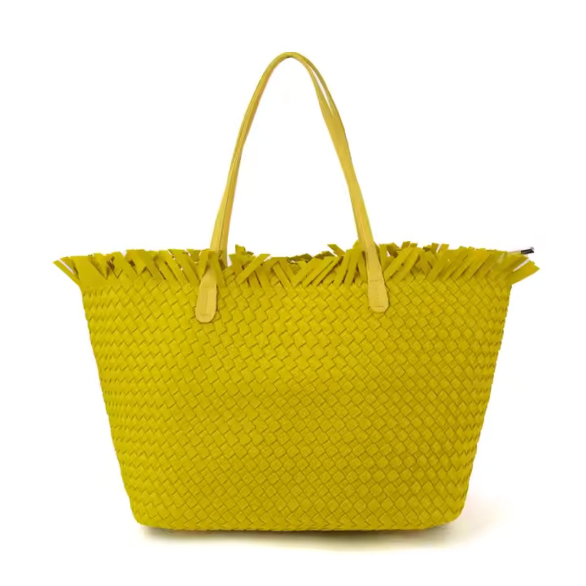 The Drew Woven Neoprene Tote Yellow