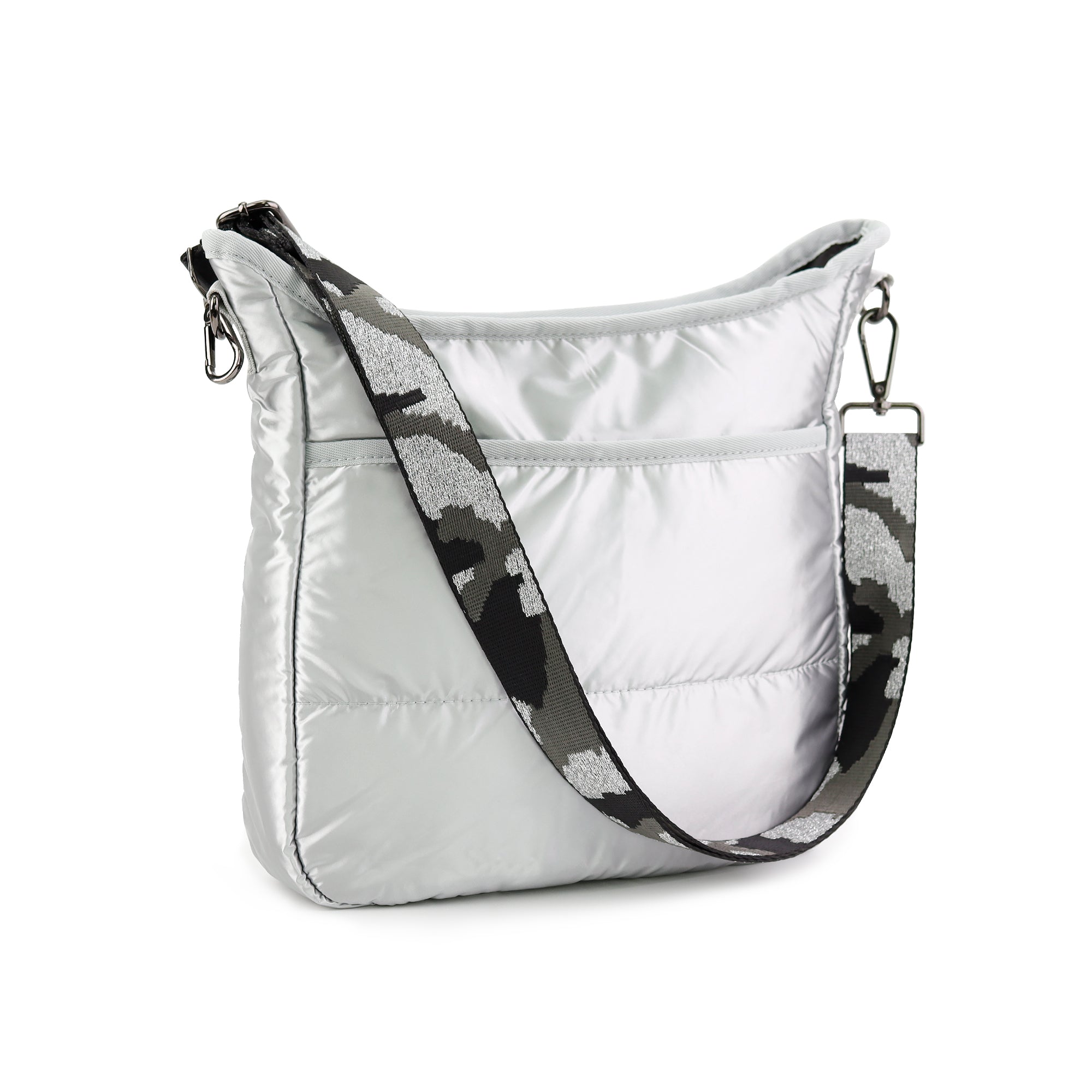 Dana Puffy Crossbody Silver