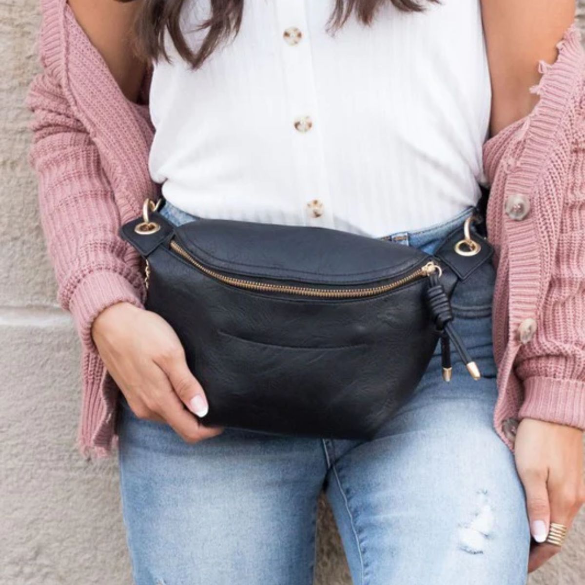 SMILE Sling Bag 5" Black