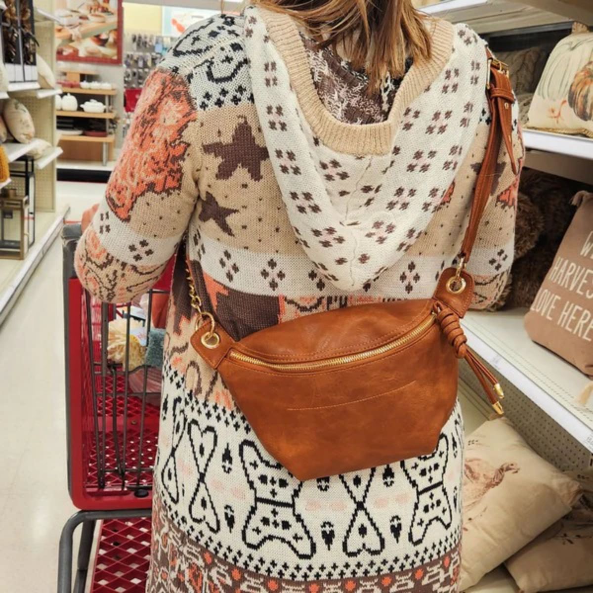 SMILE Sling Bag Brown