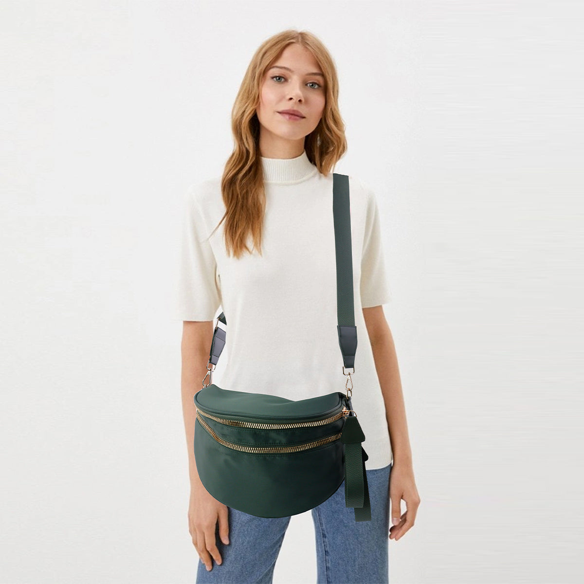Roomy Yet Stylish: Why the Mosaic Solid Crossbody Bag Wins Everyday