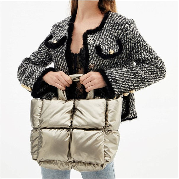 Puffer Tote Bag for Women
