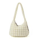 ounamei cozy carryall quilted hobo Cream