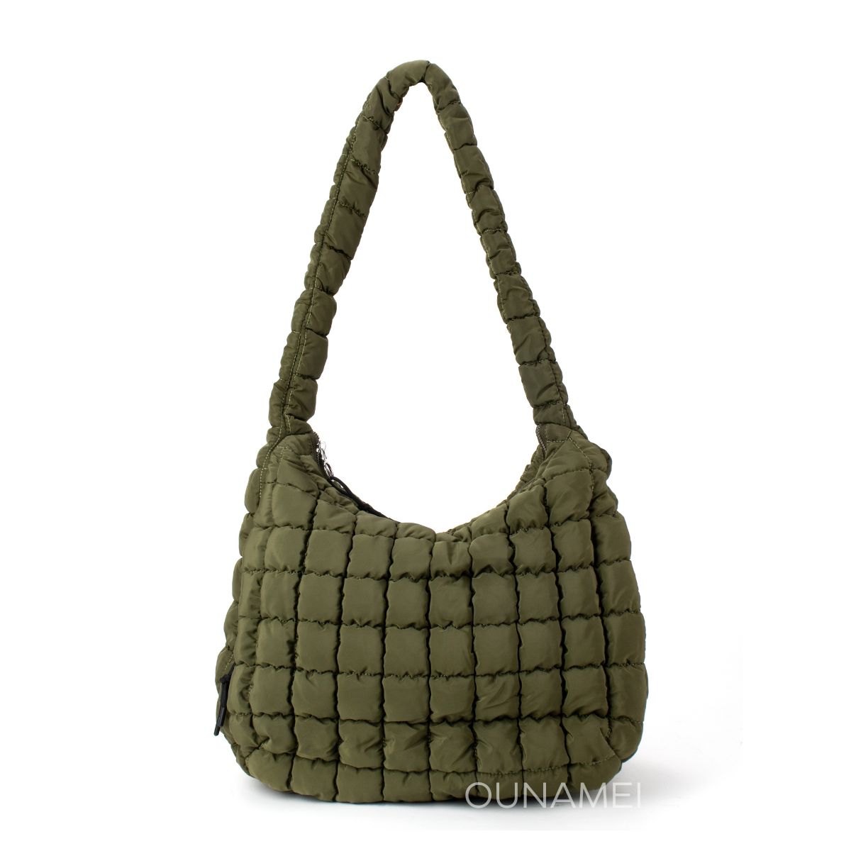 ounamei cozy carryall quilted hobo olive