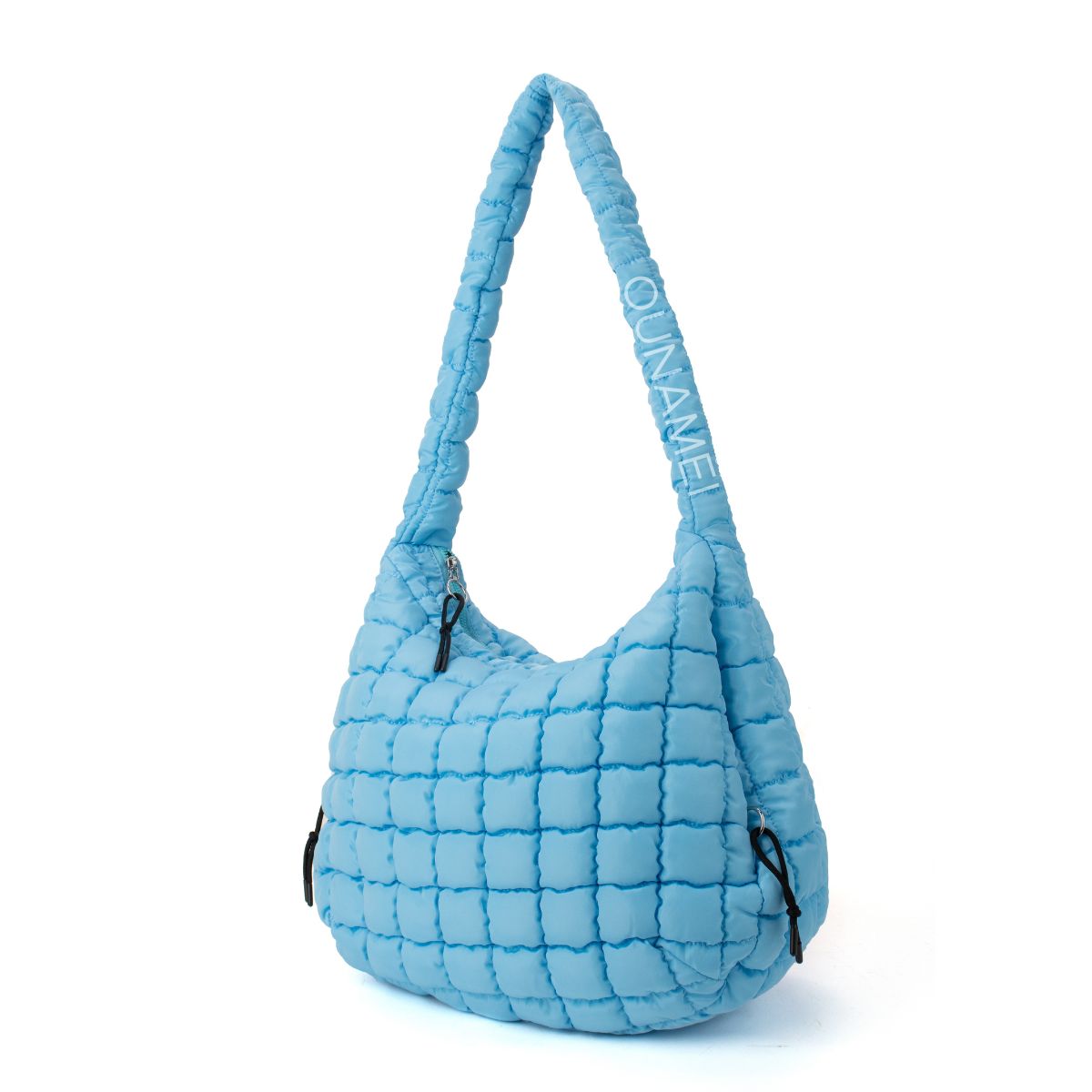 ounamei cozy carryall quilted tote blue