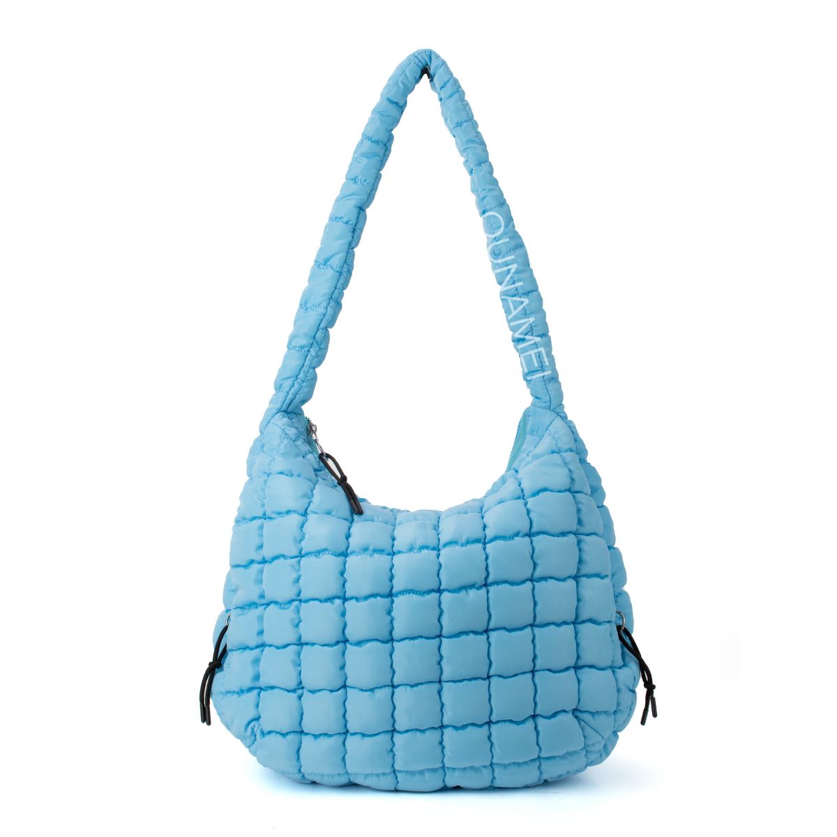 ounamei cozy carryall quilted hobo blue