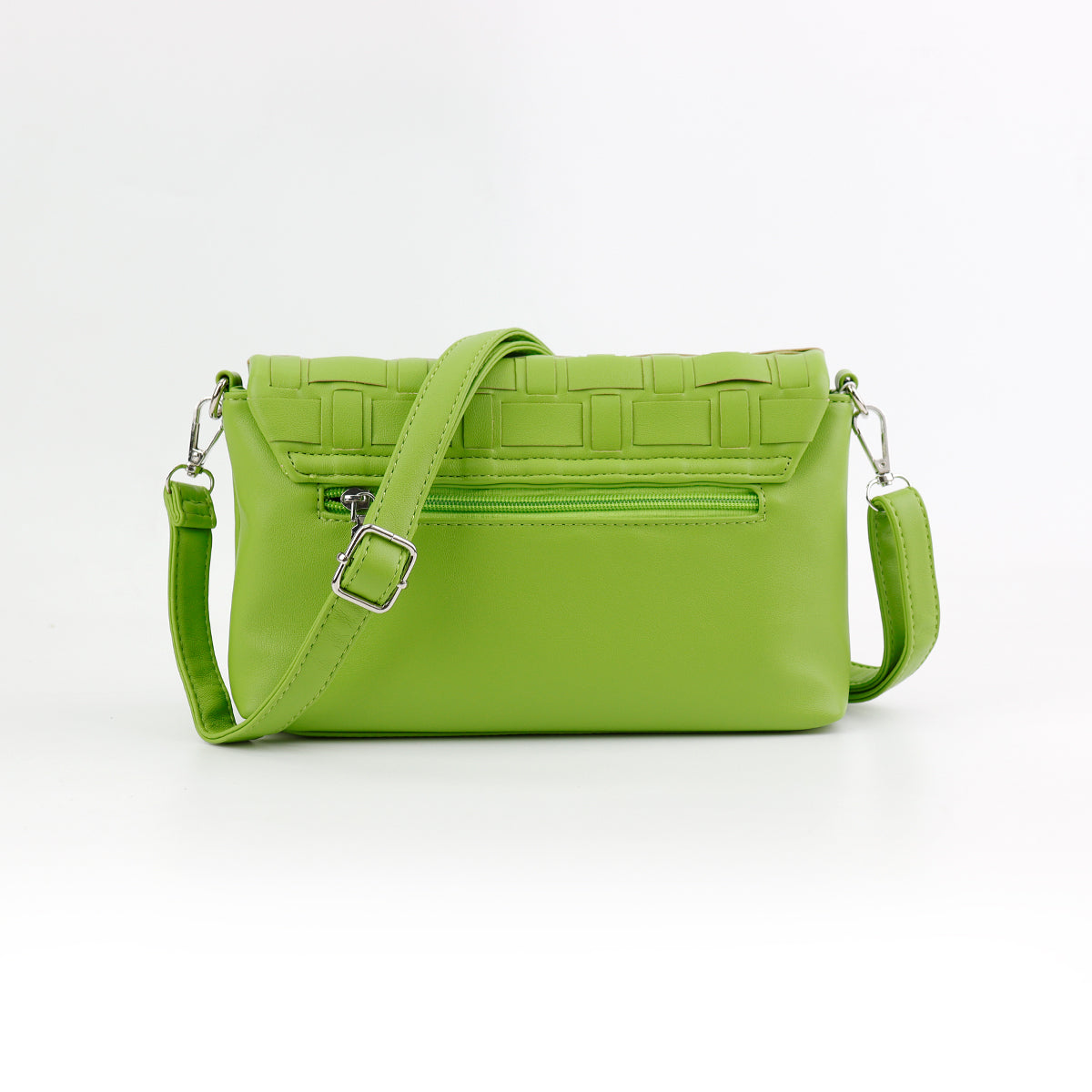 Tilly Woven Crossbody Bag in Green