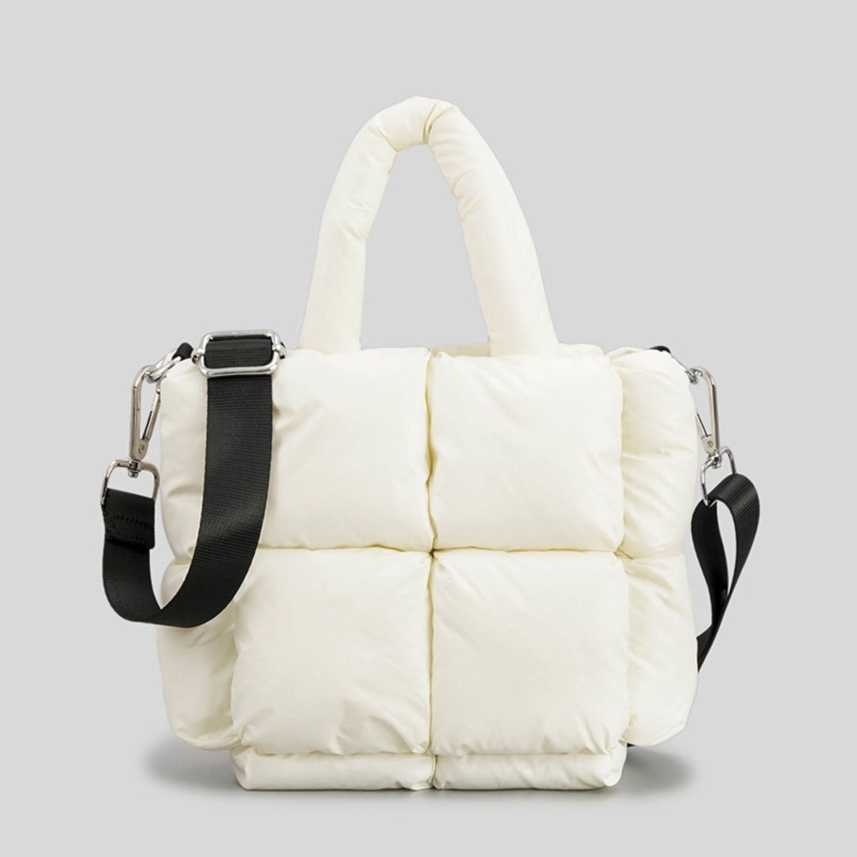 Mini Quilted Puffer Tote Bag