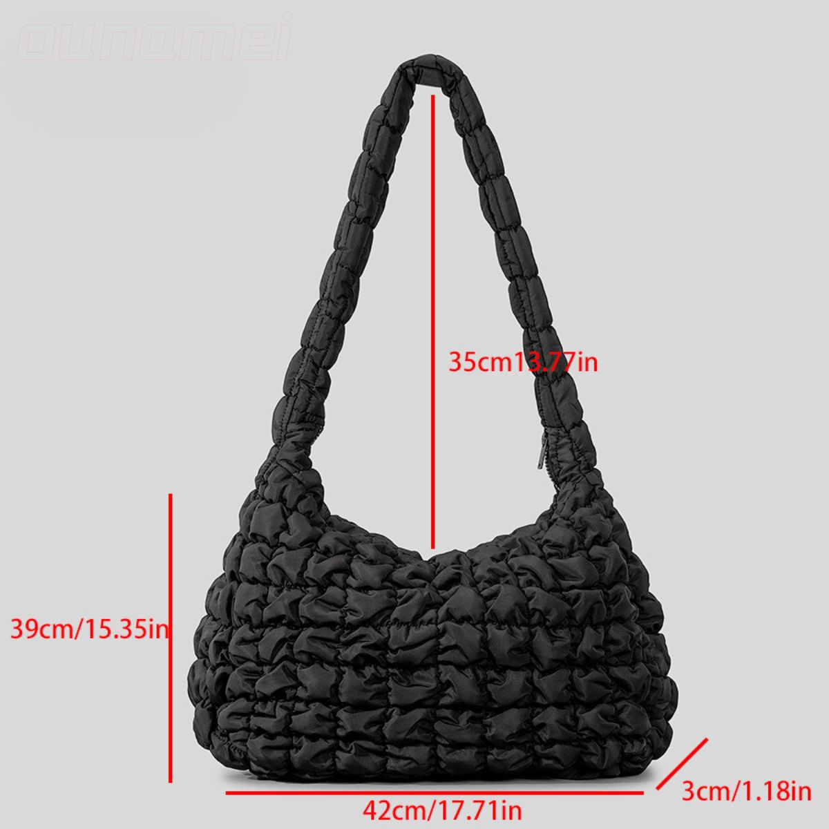 Quilted Puffer Carryall Bag