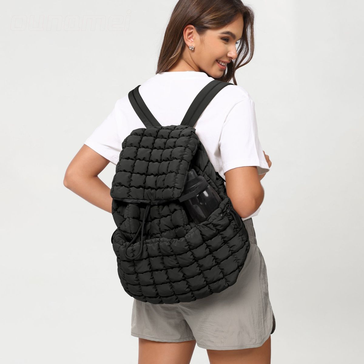 Puffer Quilted Backpack