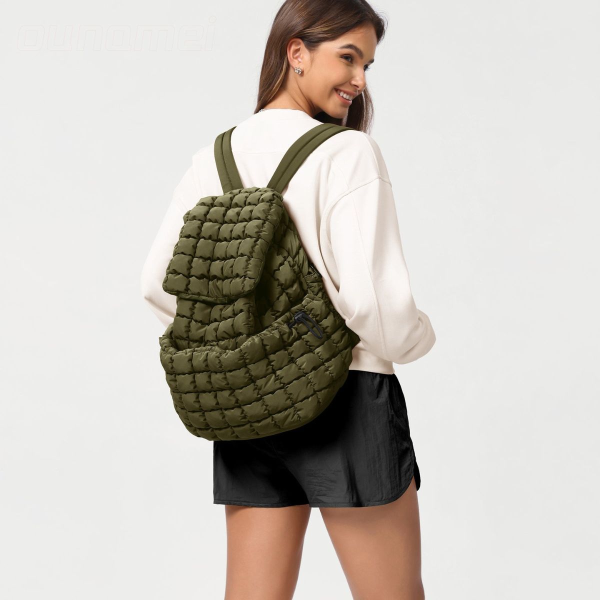 Puffer Quilted Backpack