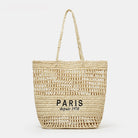 Straw Mesh Tote Bag Cream