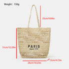 Straw Mesh Tote Bag Cream