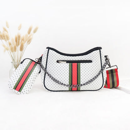 Neoprene Crossbody Bag with Wallet for Women for Work Travel | Ounamei NC41